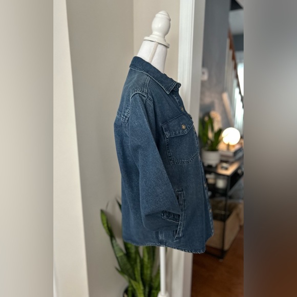 NWT Lucky Brand Denim Shacket- Size S - Picture 2 of 6